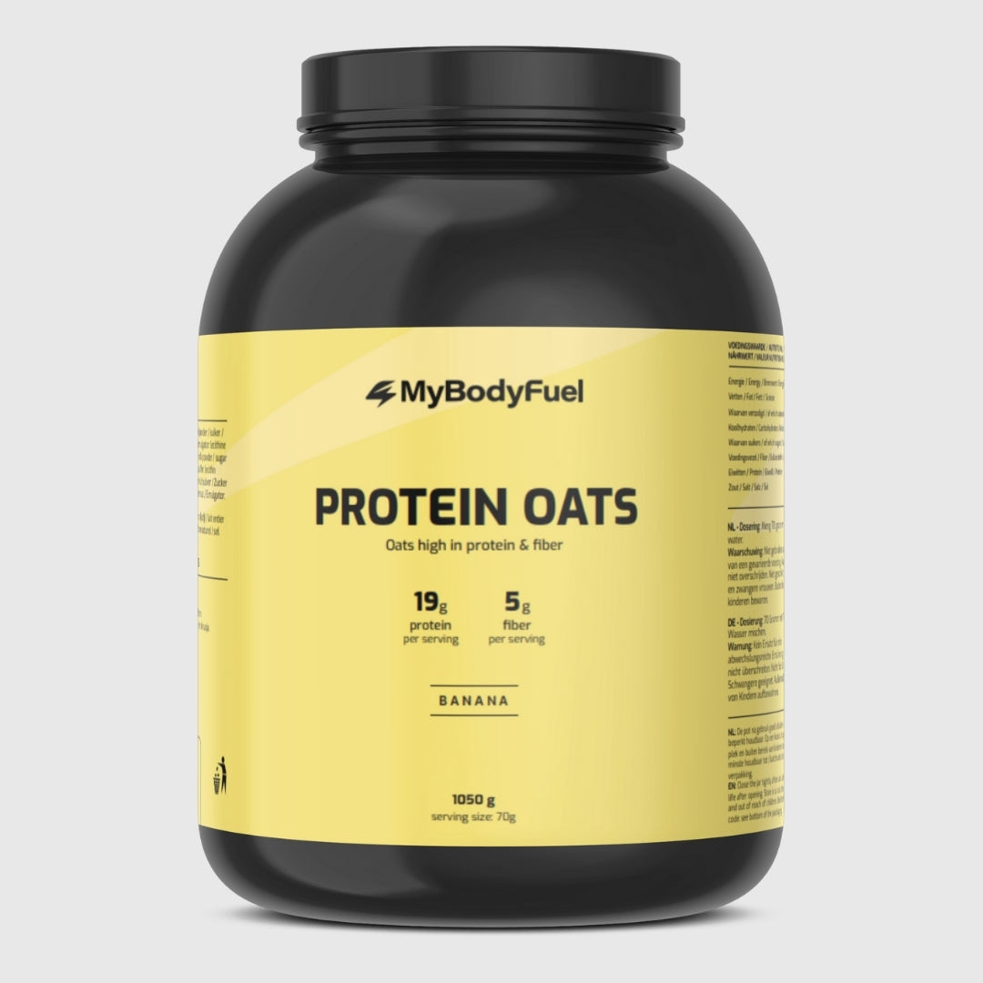 MyBodyFuel Protein Oats Banaan 1050g – eiwitrijke havermout met 19 g eiwit en 5 g vezels per portie
