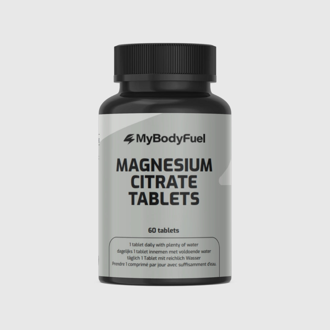 Pot MyBodyFuel Magnesiumcitraat Tabletten – 200 mg magnesium per tablet, 60 tabletten