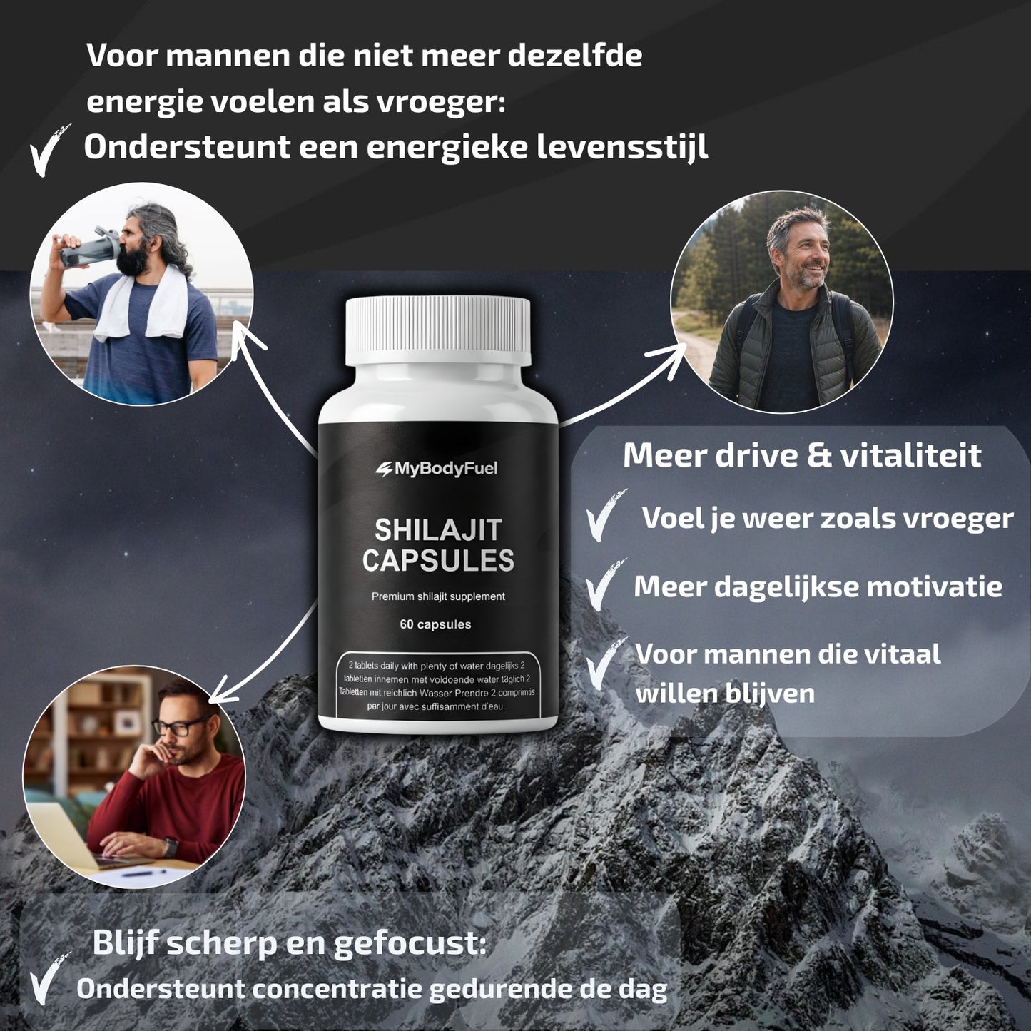 Shilajit 500 mg - 60 capsules