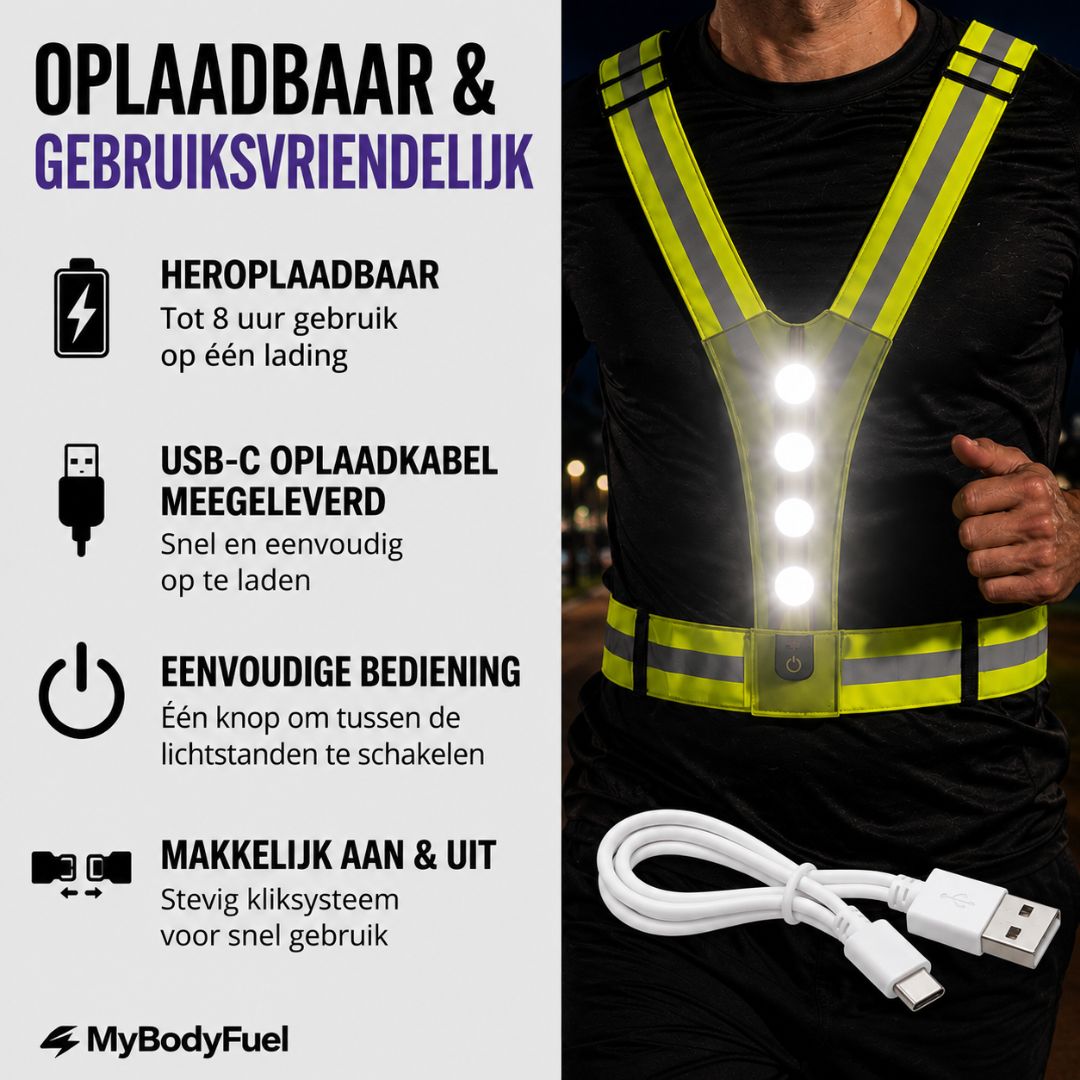 Reflecterend LED Hardloopvest
