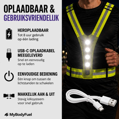 Reflecterend LED Hardloopvest
