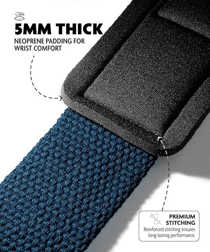 blauwe lifting strap extra dikke demping