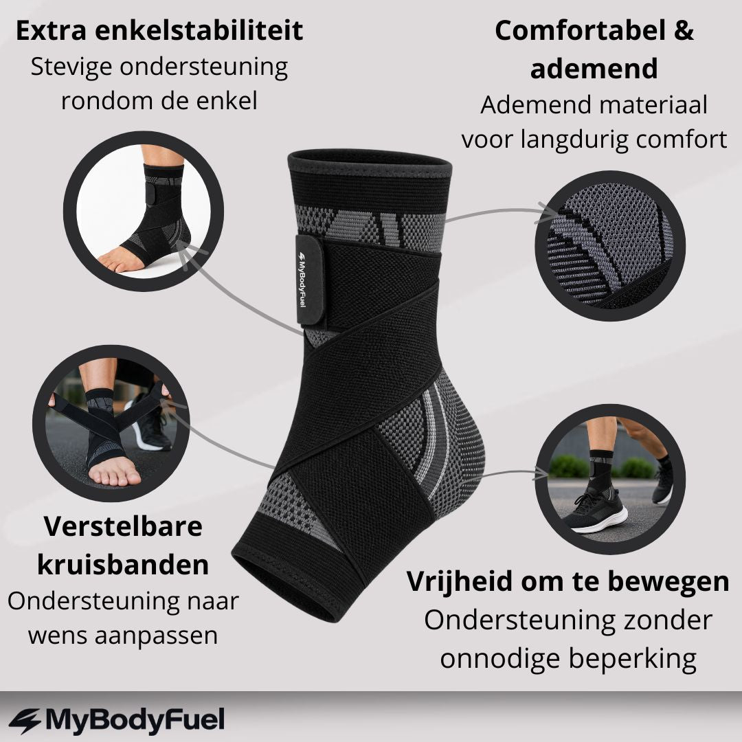 Enkelbrace met compressie
