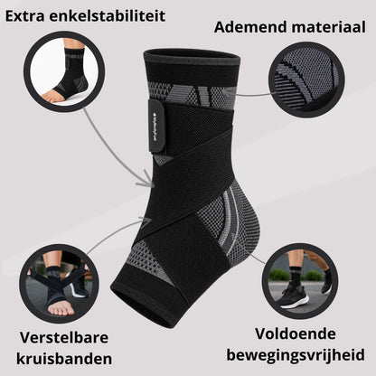 Enkelbrace met compressie