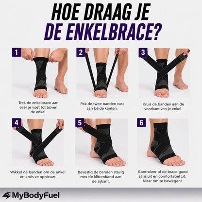 Enkelbrace met compressie