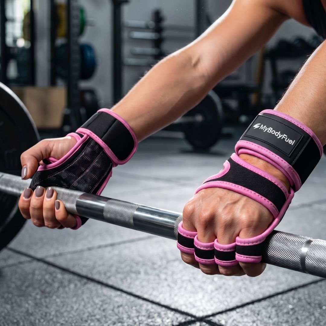 Fitness Grip Handschoenen - Roze