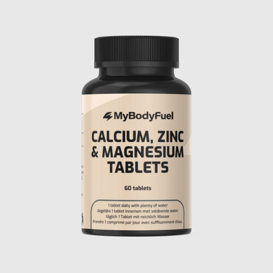 MyBodyFuel Calcium, Zink & Magnesium tabletten – 60 stuks, ondersteunt botten, spieren en weerstand.