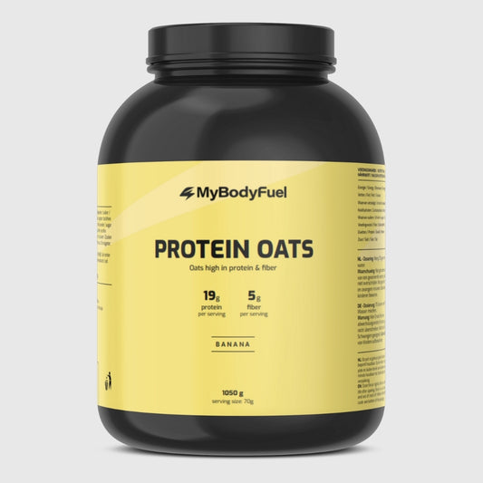MyBodyFuel Protein Oats Banaan 1050g – eiwitrijke havermout met 19 g eiwit en 5 g vezels per portie