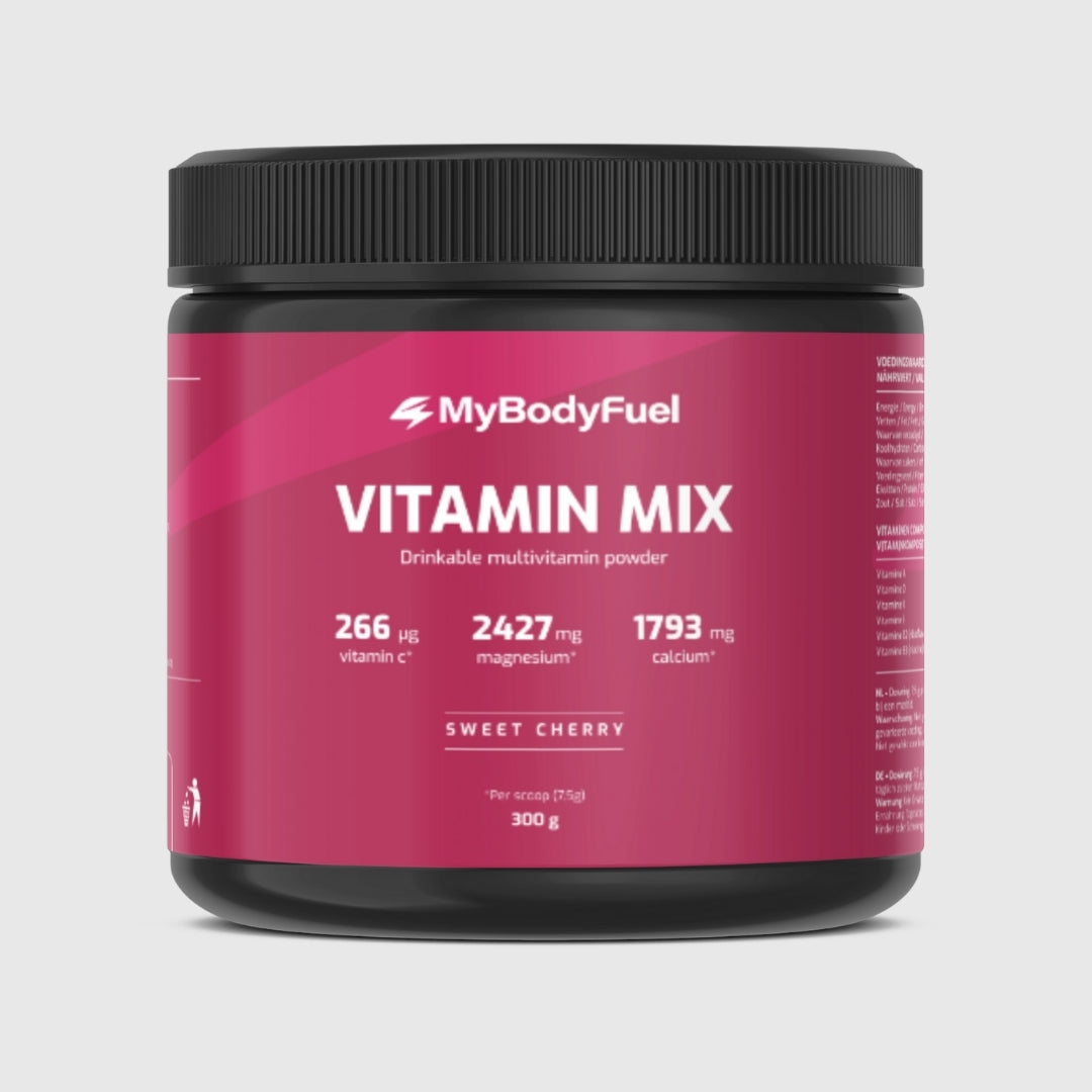 MyBodyFuel Vitamin Mix Sweet Cherry 300g – multivitamine drankpoeder met frisse kersensmaak