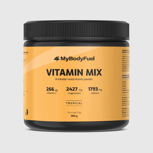 MyBodyFuel Vitamin Mix Tropical 300g – multivitamine drankpoeder met vitamine C, magnesium en calcium