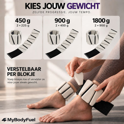 Enkel & Polsgewichten - Beige