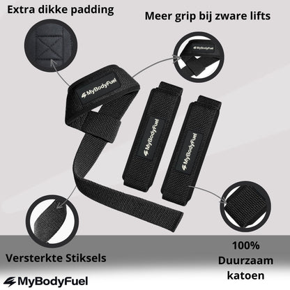 Lifting Straps - Zwart