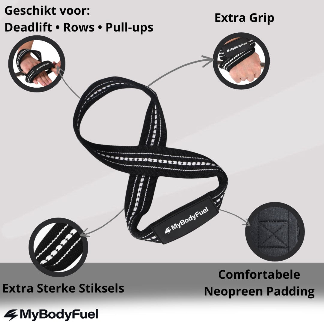 Figure 8 Lifting Straps - Zwart/Wit
