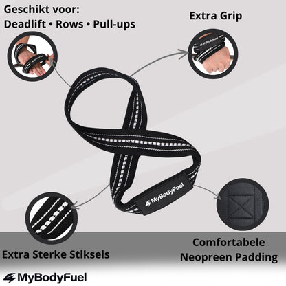 Figure 8 Lifting Straps - Zwart/Wit