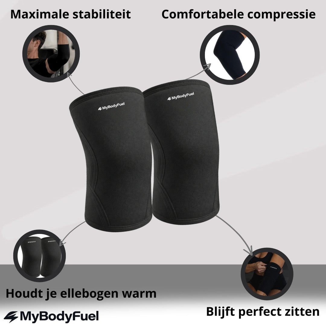 Elbow Sleeves 7 mm - Zwart